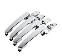 Poignée Extérieure De Porte Arrière Poignées Porte Extérieures 4 Pièces Pour Ford Pour Focus Avant Arrière Gauche Droite Référence 8S4Z-5422404-AA 8S4Z5422404AA(Chrome)