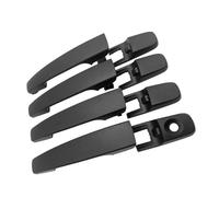 Poignée Extérieure De Porte Arrière Poignées Porte Extérieures 4 Pièces Pour Ford Pour Focus Avant Arrière Gauche Droite Référence 8S4Z-5422404-AA 8S4Z5422404AA(Black)