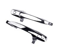 Poignée extérieure de portière de voiture 1 paire de poignées porte extérieures avant gauche et droite chromées pour Ford pour Mazda Remplacer