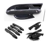 Poignée Extérieure Garniture Couverture Autocollants Pour Pièces Extérieures Garniture De Poignée Portière Voiture Pour Toyota Pour RAV4 XA50 Hybrid 2019-2023(Carbon,2)