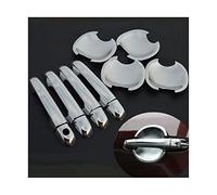 Poignée Extérieure Garniture Couverture Pour Kia Forte Cerato 2009-2012 Couvercle De Poignée Porte Voiture Chromé + Autocollant Garniture Bol Tasse