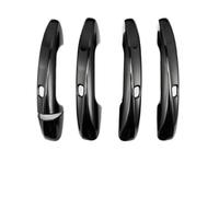 Poignée extérieure LHD pour Mercedes pour Benz W177 V177 W247 W205 W213 X253 C118 W167 X167 X247 A C E CLA Classe Poignée De Porte De Voiture Cadre De Garniture(Noir,4 Boutons)