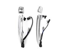 Poignée Extérieure Porte Compatible Avec Nissan Pour Leaf Pour S 2013 2014 2015 2016 2017 Pour SL Pour SV 2011-2017 1 Paire Poignées Porte Extérieures Avant Chromées En ABS Argenté 826469N00A