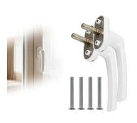 Poignée Fenêtre En Aluminium, Lot De 2 Poignées Avec Sécurité Enfant, Installation Facile Pour Fenêtres, Portes Et Placards, Design Moderne Et Ergonomique Pour Un Confort Optimal, Serrures De Fenêtre