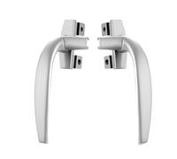 Poignee Fenetre Poignée de Porte en Acier et Plastique épais avec verrou, Boucle Ancienne quincaillerie Alliage d'aluminium (1 pièce)(Color 11,Right)