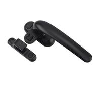 Poignee Fenetre Poignées de fenêtre verrouillables en Alliage d'aluminium for châssis, poignée déverrouillage, Boucle, quincaillerie for la rénovation domiciliaire(Black Right)