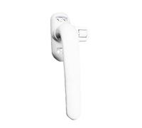 Poignee Fenetre Poignées de fenêtre verrouillables en Alliage d'aluminium for châssis, poignée déverrouillage, Boucle, quincaillerie for la rénovation domiciliaire(White Left)