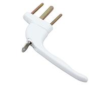 Poignee Fenetre PVC 10pcs Poignée De Fenêtre Verrouillable Poignées en Ligne avec Clé Keys Security Safety Window Kit pour Homeliving 43mm Blanc