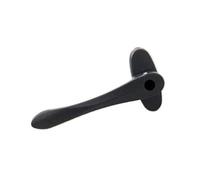 Poignee Fenetre PVC Fenêtre à battant en Alliage d'aluminium, moustiquaire, Porte Plate, poignée carrée Forme d'épée, Fine Pliante Acier(Black)