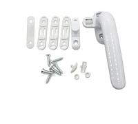 Poignée Fenêtre PVC Replacer Poignée de roue fenêtre à battant durable avec serrure, pièces rechange for porte coulissante d'hôtel et maison(WHITE,Left)