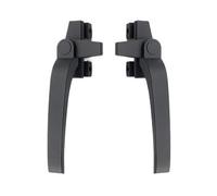 Poignée Fenêtre PVC Replacer Poignées de fenêtre en alliage d'aluminium type 38, poignée verrouillage à battant, levier traction universel gauche/droite(Bark Grey,Right)