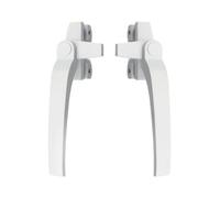PoignéE FenêTre Pvc RéSistante, Poignées de fenêtre en alliage d'aluminium type 38, poignée verrouillage à battant, levier traction universel gauche/droite(White,Right)
