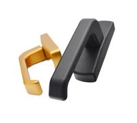 Poignee Fenetre Quincaillerie en Alliage d'aluminium for Portes et fenêtres, poignées de fenêtre, à Ouverture intérieure réversible, Fourche, verrou poignée Arc(Color 5)