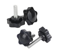 poignée filetée en forme de fleur Lot de 5/10 vis moletées à tête filetée for serrage pouce, M5, M6, M8(5pcs,M4x40mm 25D)