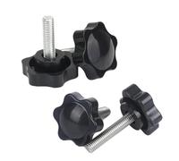 poignée filetée en forme de fleur Lot de 5 à 10 vis tête hexagonale M4/M5/M6/M8/M10, serrage manuel, diamètre la tête: 25mm, 32mm, 38mm(5pcs,16mm)