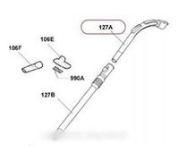 poignee flexible complete pour aspirateur ELECTROLUX