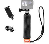 Poignée Flottante Action Cam Poignée sous-Marine Monopode Poignée Flottante Bâton de plongée avec Adaptateur pour téléphone Portable,Toutes Les caméras Gopro,Fusion,Insta360,SJCAM,etc.