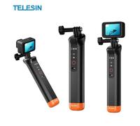 Poignée flottante Bluetooth - TELESIN - Monopode étanche 15 m / Commutateur de mode / Avec dragonne pour GoPro Hero 13/12/11/10/9/8