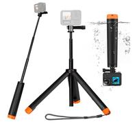 Poignée Flottante pour GoPr, Poignée Flottante pour trépied Monopode Selfie Extensible et étanche pour Go Pro Hero 13,12,11,10,9,8,7,6,5,4,3, 3, DJI OSMO, Insta360 et la Plupart des caméras d'action