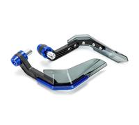 Poignée Garde Bouclier Moto Équipement De Protection Coupe-vent CNC En Aluminium Pour Moto Protège-mains Pare-brise Motocross Scooter Poignée De Protection(BLue)