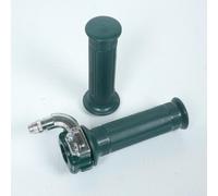 Poignée Gaz Accélérateur Vert Foncé Kaki Mini Targa Pour Mobylette Cyclomoteur