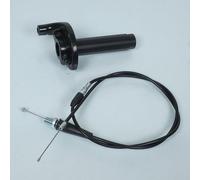 Poignee gaz tirage rapide noir (livree avec transmission + vis tendeur m10x125)