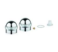 Poignée Grohe 2000 /2" pour Sentosa 45538IP0 marquage bleu/rouge chromé /chrome mat