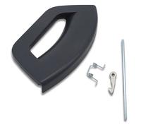 Poignée hublot - INDESIT - Gris - Compatible ARISTON HOTPOINT, WHIRLPOOL, BAUKNECHT