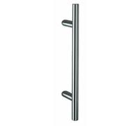 Poignée inclinée de porte battante - inox - hauteur 600 mm - STG 512 NORMBAU