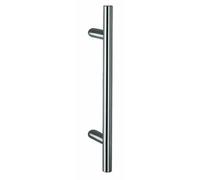 Poignée inclinée de porte battante - inox - hauteur 600 mm - STG 512 NORMBAU