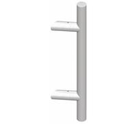 Poignée inclinée de porte battante non percée inox 316 Diva XXI LA CROISÉE DS