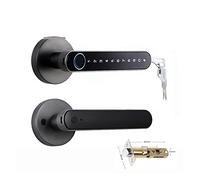 Poignée intelligente de serrure de porte d'empreinte digitale for la maison maison appartement avec carte-clé serrure de porte numérique clavier serrure électronique d'entrée sans clé(3200gun)