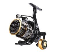 Poignée Interchangeable Moulinet de pêche à la Carpe HE1000-7000 Moulinet de pêche 5.2: 1 Rapport de Vitesse 22LB Bobine de métal de traînée
