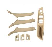 Poignée Intérieure Porte Couvercle commutateur fenêtre porte intérieure voiture panneau poignée porte intérieure pour BMW F10 F11 F18 520 523 525(RHD Beige 7pcs)