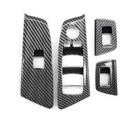 Poignée Intérieure Porte Voiture Garniture Couvercle Commutateur Lève-vitre Avant Et Arrière Pour Série 5 M5 G30 G31 F90 525 528 2017-2020 RHD(Carbon 4pcs Set)