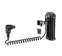Poignée latérale à dégagement rapide avec coussinet en caoutchouc antidérapant et interface de câble d'obturation de 2,5 mm pour prise de vue stable DSLR en alliage d'aluminium