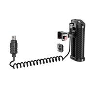 Poignée latérale à dégagement rapide avec coussinet en caoutchouc antidérapant et interface de câble d'obturation de 2,5 mm pour prise de vue stable DSLR en alliage d'aluminium