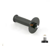 Poignée latérale auxiliaire pour meuleuse d'angle pour filetage de 8 mm, 10 mm, 12 mm, compatible avec meuleuses d'angle, en plastique noir et M