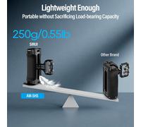 Poignée Latérale Avec Double Fixation À Vis 1/4"", Poignée Légère Pour Appareil Photo, Filetage 1/4"" Et 3/8"" Vers Le Haut Et Vers Le Bas, Poignée Latérale Réglable Am-Shs[Z485]