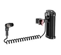 Poignée latérale ergonomique en aluminium pour appareil photo reflex numérique avec fermeture rapide et 2 câbles de déclenchement de 5 mm pour un câble de déclenchement stable