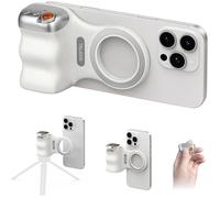 Poignée Magnétique pour Téléphone avec Télécommande Bluetooth, Stabilisateur de smartphone pour Selfie Vlog Vidéo iPhone Android