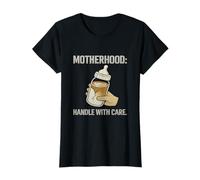 Poignée Maternité avec soin Café Latte Mom Life T-Shirt