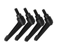 Poignée Métallique Mâle Réglable Résistante à la Corrosion, Poignée de Fixation de la Ligue de Zinc 4pc pour les Machines de Traitement du Bois/D'impression, Résistance à L'usure (Longueur de vis