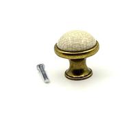 Poignée Meuble 6 Pièces Incrusté Fin Jaune Fissure Céramique Armoire Armoire Bouton Et Poignée Tiroir Petite Poignée Rétro Meubles Matériel