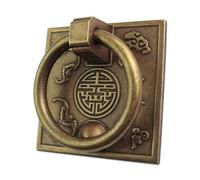 Poignée Meuble Vintage Boutons Tiroir avec Vis, Poignées carrées antiques en bronze for tiroirs d'armoires, heurtoirs, boutons de cuisine rétro en laiton, 6 x 6 cm, poignée de porte(Bronze color)