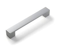 Poignée moderne pour meubles placard tiroir cuisine finition argent et distance entre les trous 160 mm, Réf 746