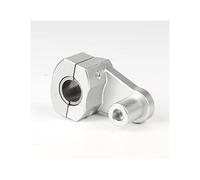 Poignée Mount Risers Pour 22 MM 7/8 "-28 MM 1 1/8" Pinces Barre Moto Guidon Surélevé Rehausseurs Barre Poignée Pince Montage Guidon(A silver)