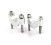 Poignée Mount Risers Pour Suzuki DRZ400 DRZ 400 DR-Z400E DR-Z400S DR-Z400SM DR-Z70 DR-Z110 DR-Z125 DR-Z250 7/8 "22mm Moto Guidon Risers Mont Pince Montage Guidon(Silver Riser 20mm)