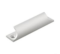 Poignée noire élégante pour portes moustiquaires en aluminium et applications d'armoires (argenté)