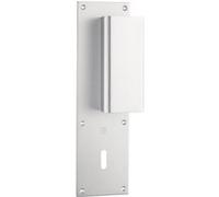 Poignée palière aluminium type Bastille 70x250mm argent clé L - HERACLES - I-231103CLEL